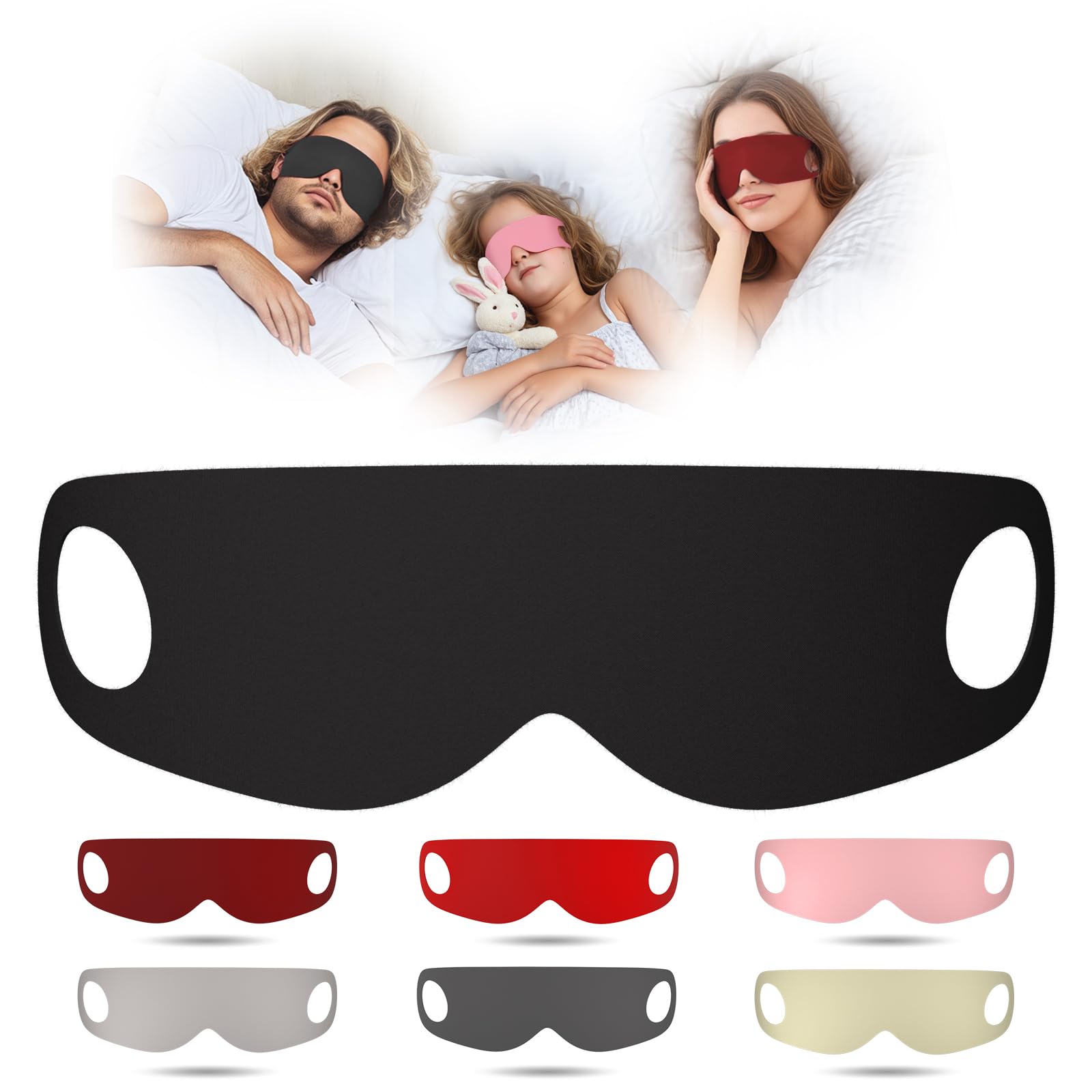 Sleep Mask for Women,Men,Kids-Light Blocking Eye Mask and Eye Covers,Breathable Blackout Sleeping Mask,Zero Pressure for All Sle
