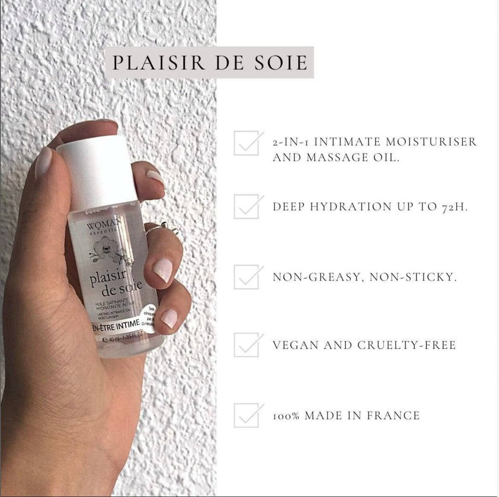 Plaisir de Soie Deep Moisture Lasting Massage Oil & Intimate Moisturizer 110 ml