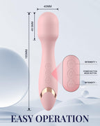 PinkScrew Home Massager, Handheld Electric Powerful Rechargeable Waterproof Neck Muscle Mini Massager (Pink)