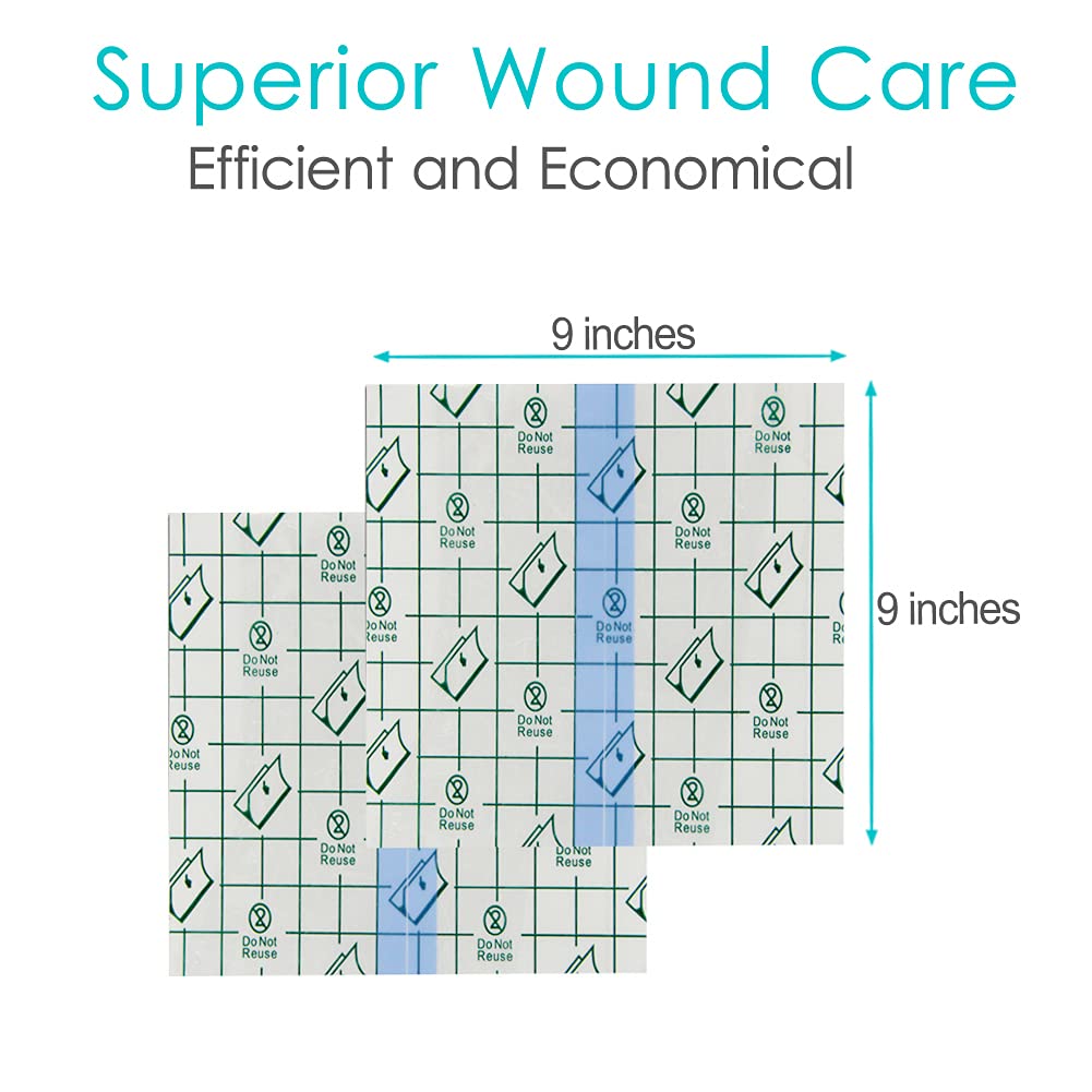 Waterproof Shower Protector Bandage 9x9 inch for Large Port Surgery Incisions Guard Tattoo Second Skin Healing Aftercare Cover B