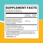 Because Bladder Relief Supplement with Pumpkin Seed Extract - 60 Capsules (1 Bottle) - Helps Reduce Urgency & Frequency, Support