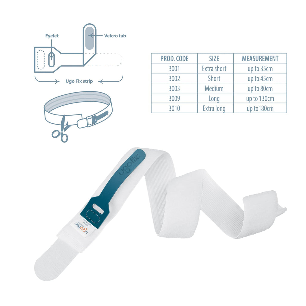 Ugo Fix Catheter Strap (x5) - Catheter Securement Retaining Strap/Catheter Holder, with Anti Slip and Irritation Silicone Grip a