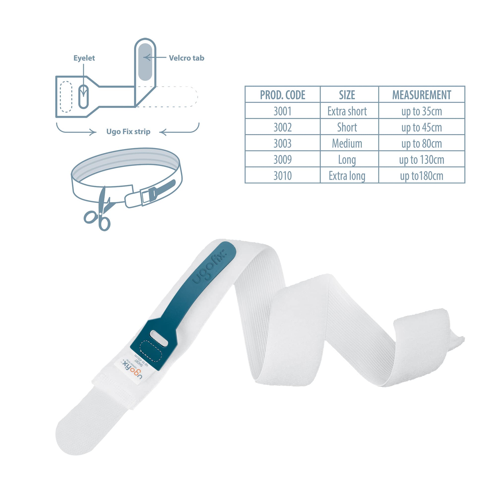 Ugo Fix Catheter Strap (x5) - Catheter Securement Retaining Strap/Catheter Holder, with Anti Slip and Irritation Silicone Grip a