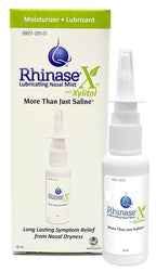 Rhinase X Lubricating Nasal Mist Spray with Xylitol | Long Lasting Symptom Relief from Nasal Dryness | Less Sneezing, Itchiness,