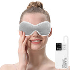 Aroma Season Vibrating Heated Eye Mask for Dry Eyes, 3000mAh Cordless Warm Eye Compress for Stye, Rechargeable Electric Eye Heat