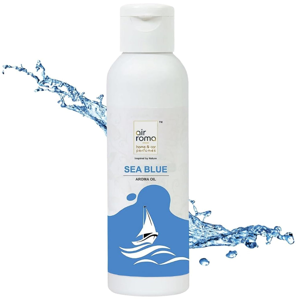 Air-Roma Pure, Natural And Undiluted Aroma Diffuser Oil (100Ml, Sea Blue) Home Fragrance, Aromatherapy, Helps In Concentration &