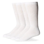 Carolina Ultimate mens Diabetic Non-binding Mid-calf 2 Pack Casual Sock, White, Large US