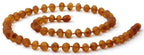 Baltic Amber Necklace for Adult - Natural Amber from Baltic Region, Genuine Baltic Amber (21.6, RAW Cognac)