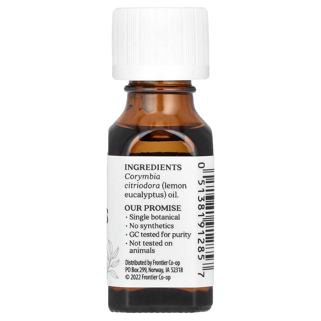 Aura Cacia Pure Essential Oil, Lemon Eucalyptus, 0.5 fl oz (15 ml)