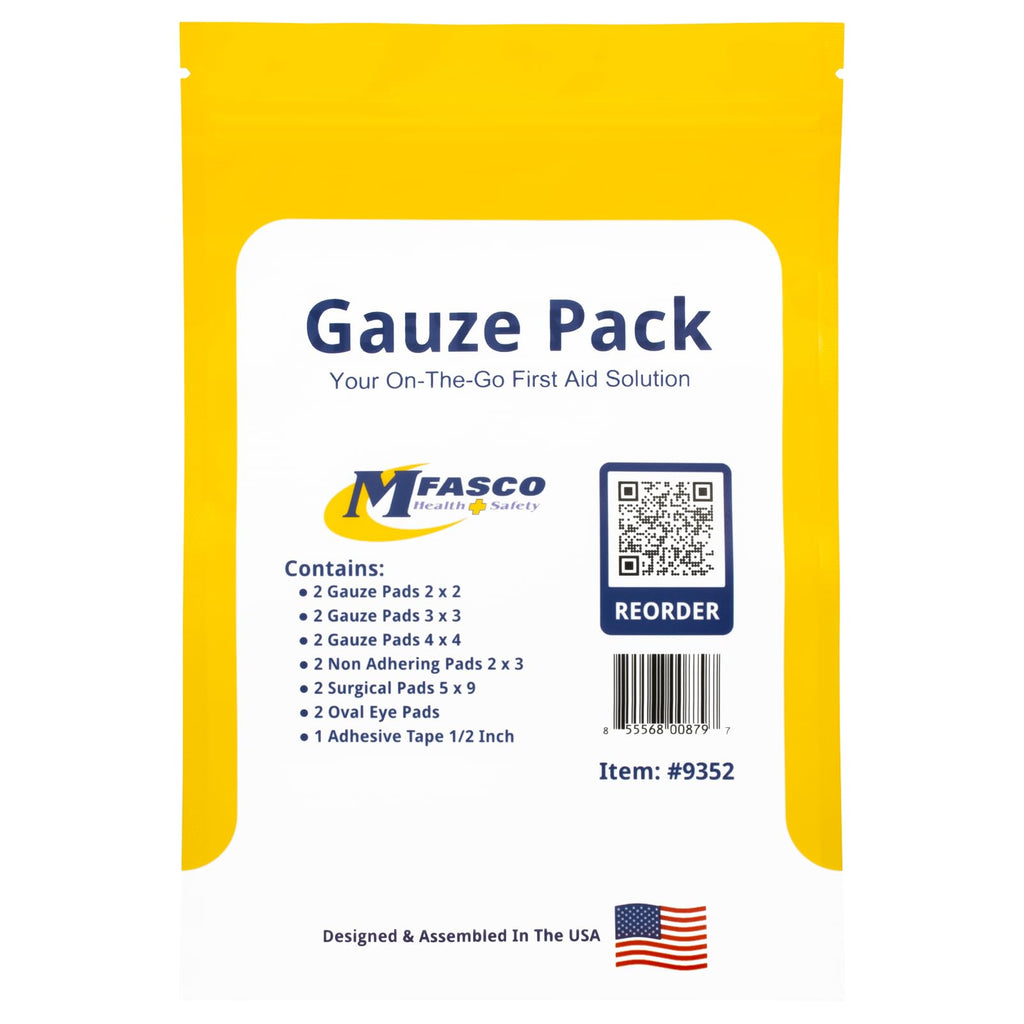 MFASCO First Aid Kit Refill Supplies Gauze Pack Refill
