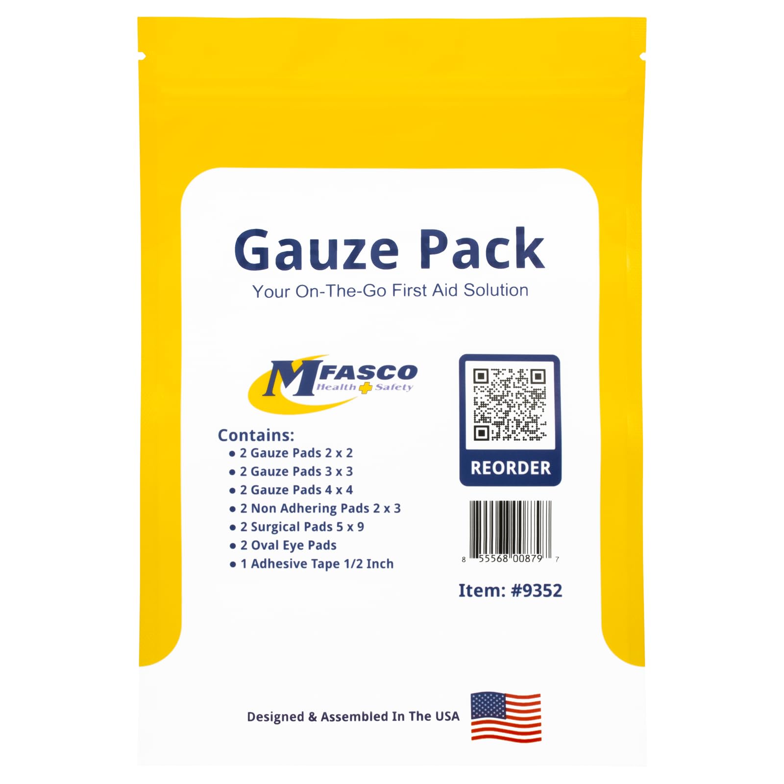 MFASCO First Aid Kit Refill Supplies Gauze Pack Refill