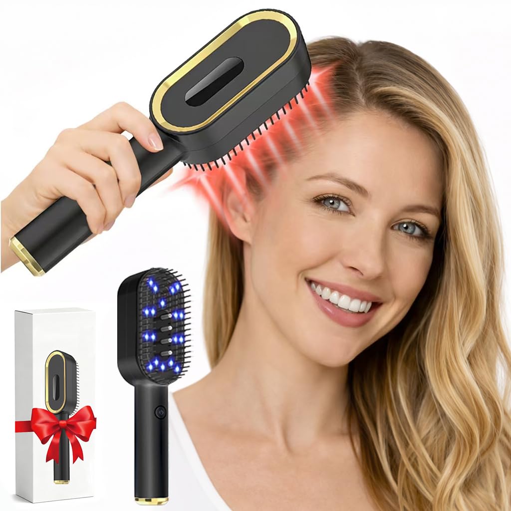 Uvsicsve Laser Hair Growth Comb  FDA Cleared 650nm LLLT Red Light Therapy for Thinning Hair Regrowth, Vibrating Scalp Massager 
