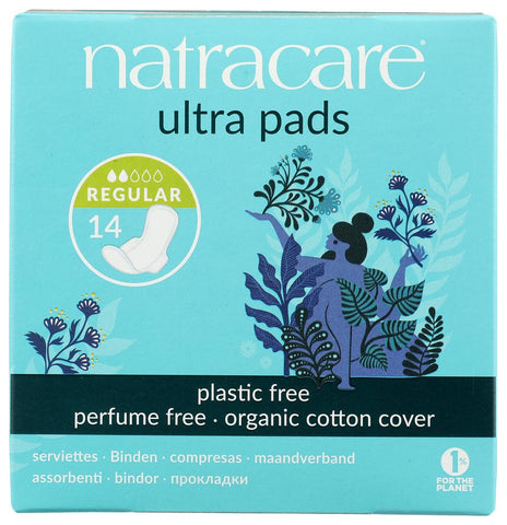 Natracare Pads Ultra with Wings 14 ct (2 Pack)