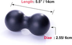 Peanut Massage Ball Roller, Double Lacrosse Ball, Acupoint Myofascial Release Muscle Knot Relaxer Mobility Trigger Point for Phy