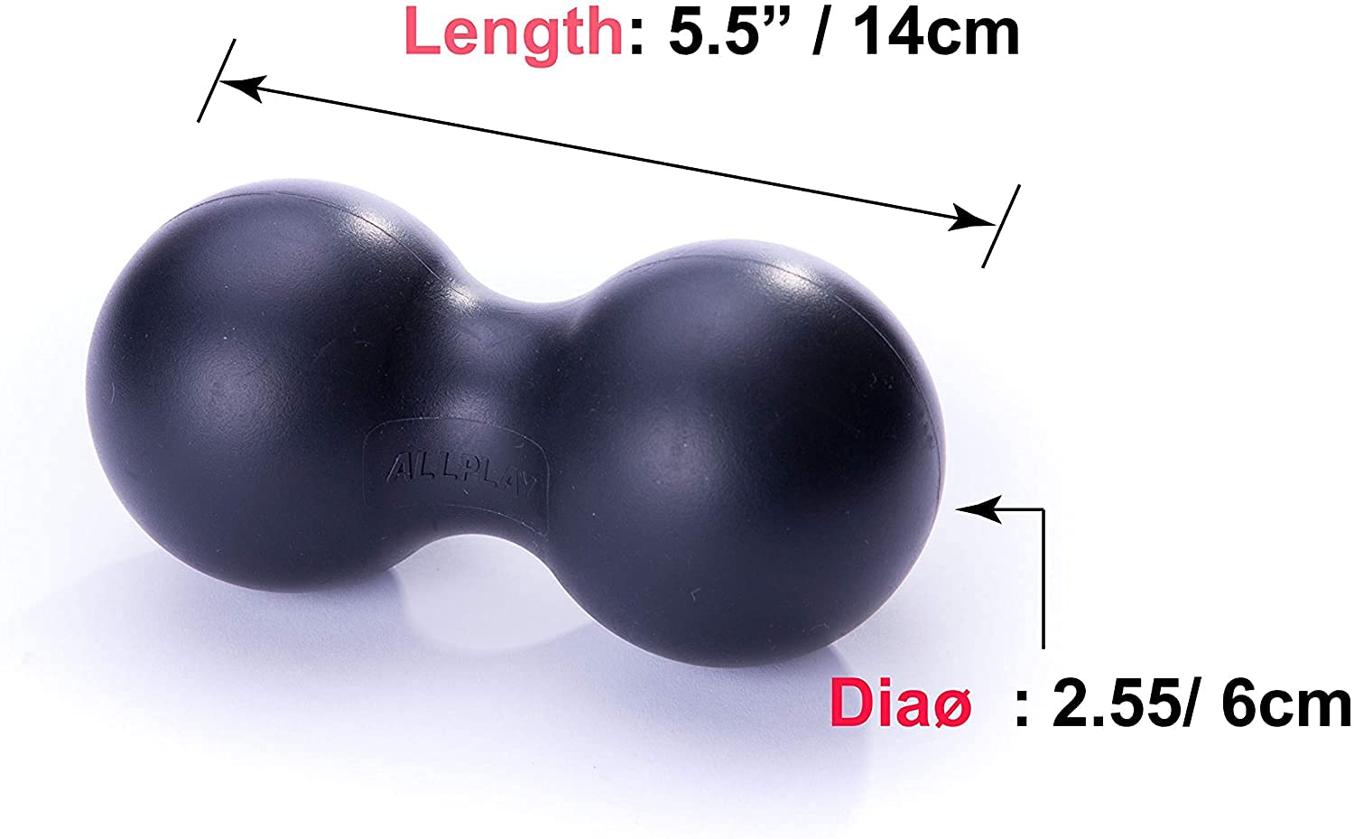 Peanut Massage Ball Roller, Double Lacrosse Ball, Acupoint Myofascial Release Muscle Knot Relaxer Mobility Trigger Point for Phy