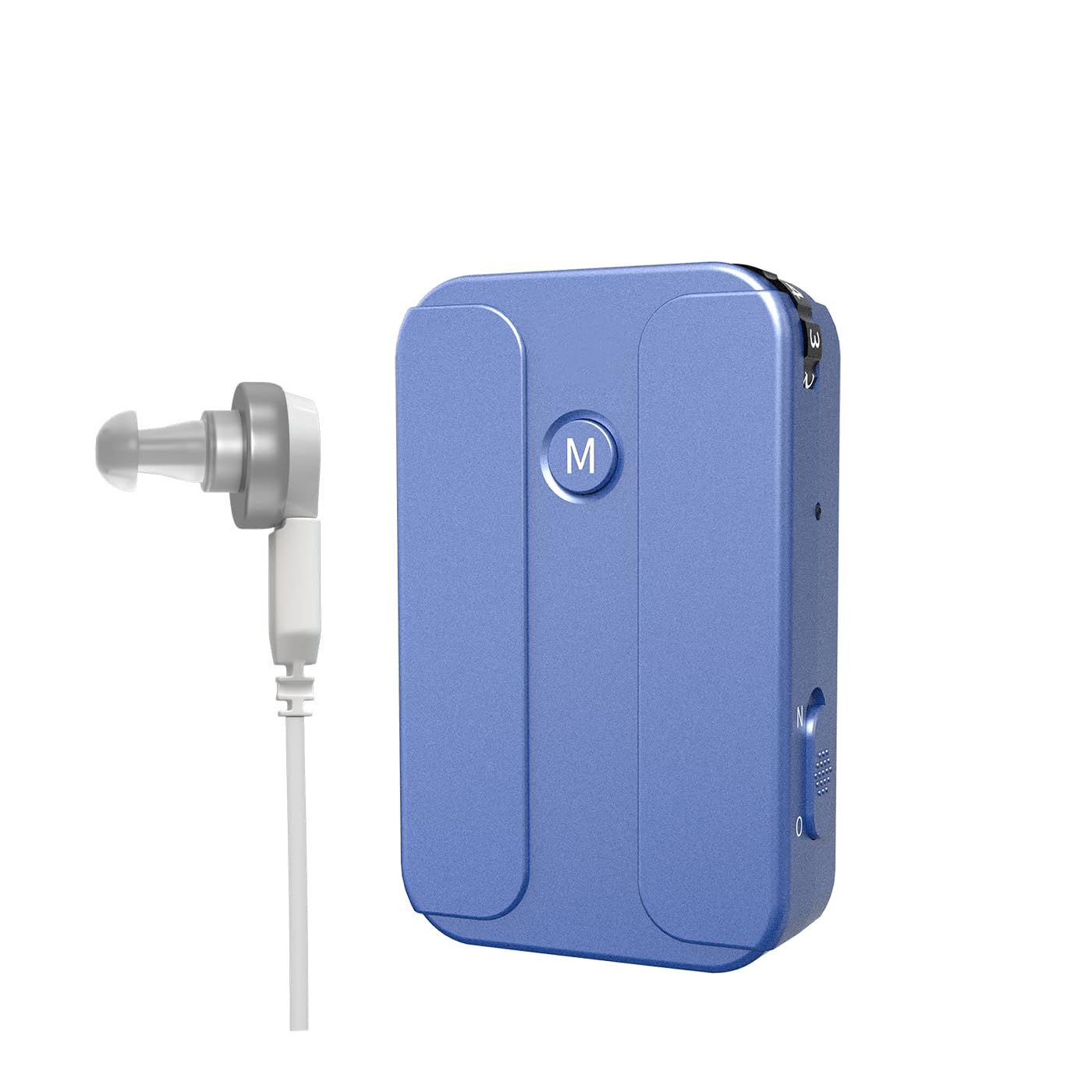 Fastwell F85D Digital Rechargeable Pocket Hearing Aid For Severe & Profound Hearing Loss, In The Ear Wired Hearing Amplifier For