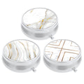 3 Pack Pill Box, Small Pill Case for Purse & Pocket, Cute Travel Medicine Organizer, Portable Medicine Container Holder to Hold 
