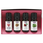 NOW Essential Oils, Love at First Scent Aromatherapy Kit, 4x10ml Including Bergamot, Cinnamon Cassia, Rose Absolute and our Natu