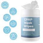 CPAP Mask Wipes 160 Count Unscented Cleaning Wipes Canister Alcohol Free Cleaner for CPAP Mask Tubes Machine and Accessories
