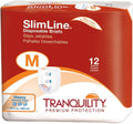 Tranquility Slimline Original Adult Disposable Brief, Adult Medium, Incontinence Care with a Slimmer Fit, Peach Mat Core & Kufgu