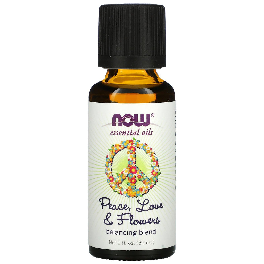 NOW Foods Essential Oils, Peace, Love and Flowers, Sweet Floral Aromatherapy Scent, Blend of Pure Essential Oils, Vegan, Child R