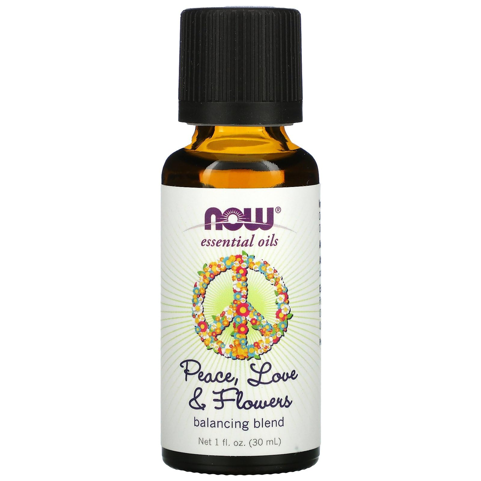NOW Foods Essential Oils, Peace, Love and Flowers, Sweet Floral Aromatherapy Scent, Blend of Pure Essential Oils, Vegan, Child R