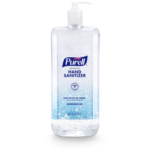 Purell Advanced Hand Sanitizer Refreshing Gel, Clean Scent, 1.5 Liter Pump Bottle (Pack of 1) - 5015-04