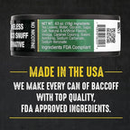 10 Cans, BaccOff Wintergreen Pouches | No Tobacco Dip, No Nicotine, Smokeless Alternative Snuff