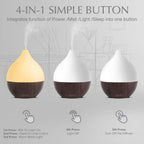 SALKING Essential Oil Diffuser (Set of 2 Dark), 100ml Small Ultrasonic Aromatherapy Diffuser for Essential Oils, Auto Shut-Off,