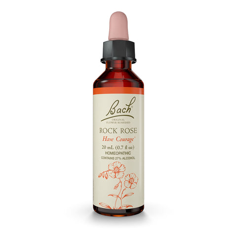 Bach Original Flower Remedy Dropper 20 ml Flower Essence, Rock Rose, 0.7 Fl Oz