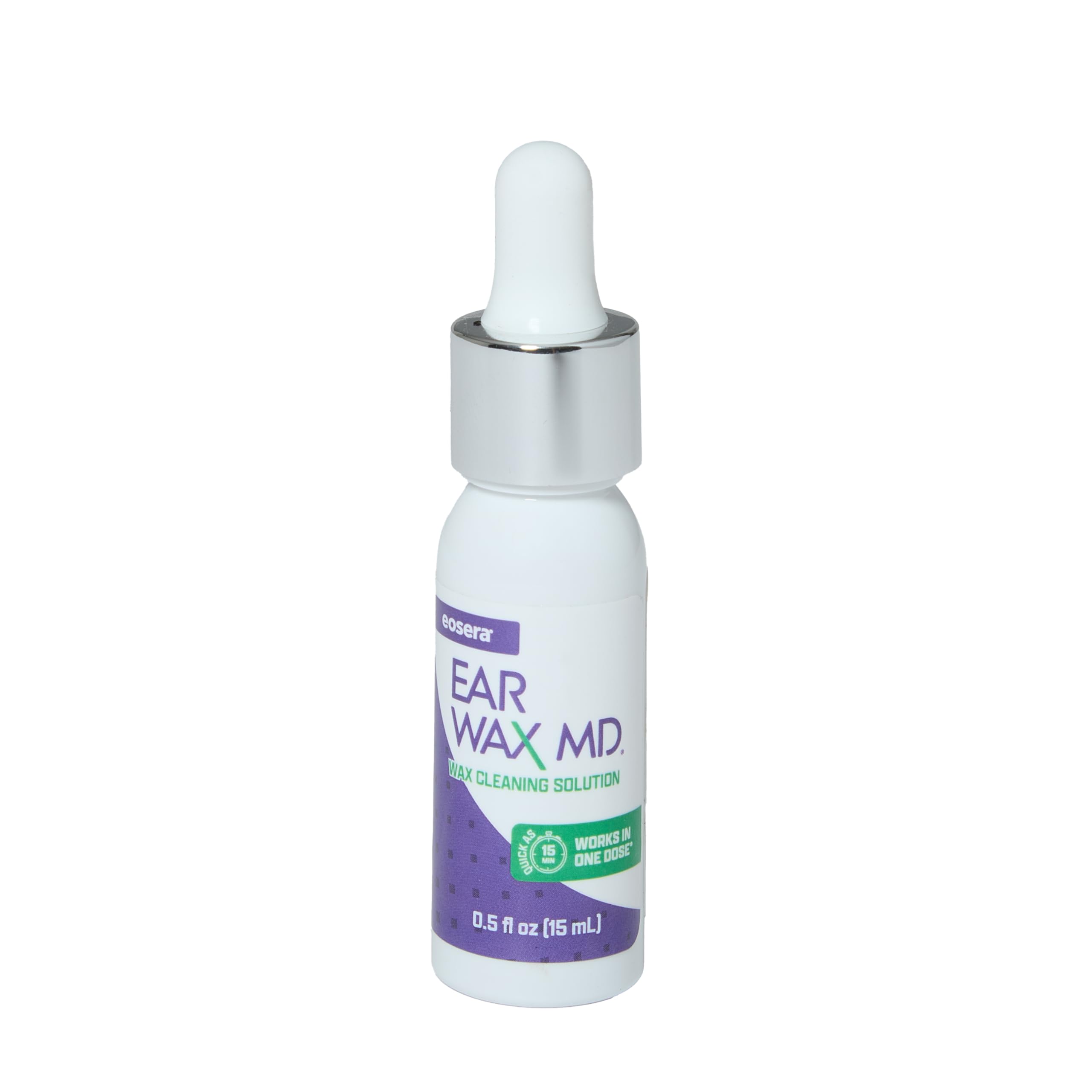 eosera EAR WAX MD Kit - Fast-Acting Ear Wax Removal Drops, 15mL and Rinsing Bulb Kit | Breaks Down & Dissolves Wax in as Little