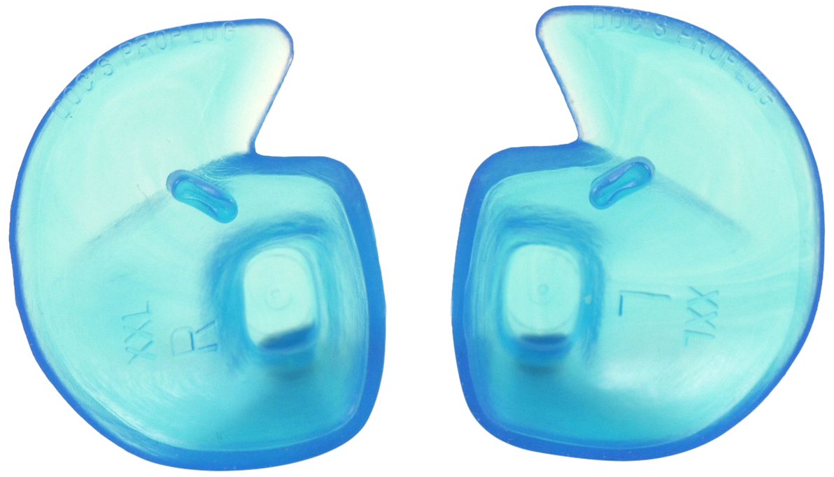 Docs Proplugs DS05B Medium Non Vented Ear Plugs Without Leash - Blue