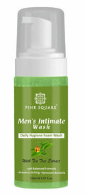 Pink Square Natural MenS Intimate Wash With Tea Tree Extract Maintain Ph Balance Intimate Daily Care| Better Private Parts Hygi