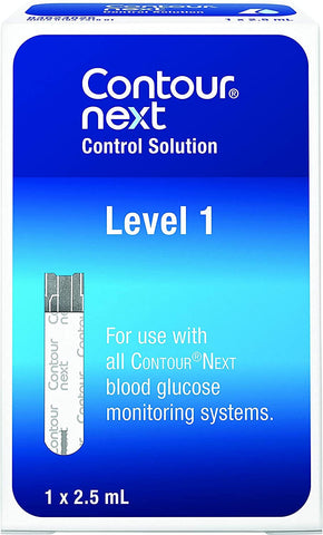 CONTOUR NEXT Control Solution for Glucose Test Meter, Level 1, 2.5mL Bottle