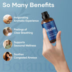 Breathe Essential Oil Blend 60 ml - Breath Sinus Relief with Menthol Oils - for Humidifiers, Diffusers, and Aromatherapy - Nexon
