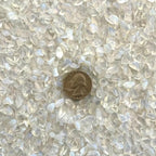 Indian Consigners Natural Crushed Polished Tumbled Gem Stone Chips, Decoration & Healing Crystals (White Opal)