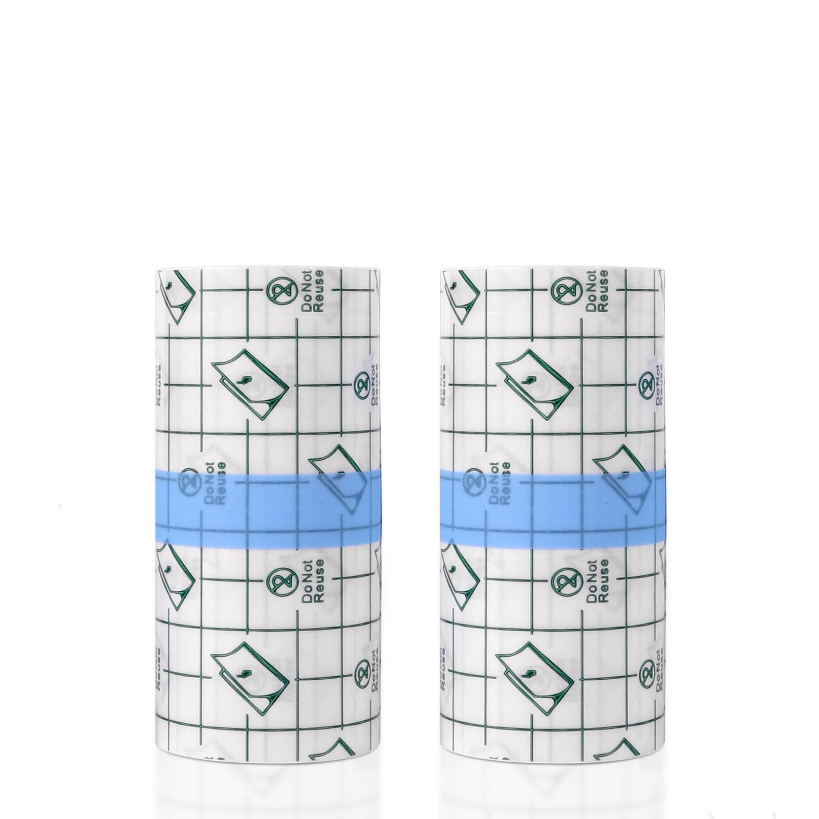 2 PCS Transparent Stretch Adhesive Bandage, 4 Inch x 10.94 Yard - Waterproof Clear Film Dressing Bandages, Adhesive Bandages Sho