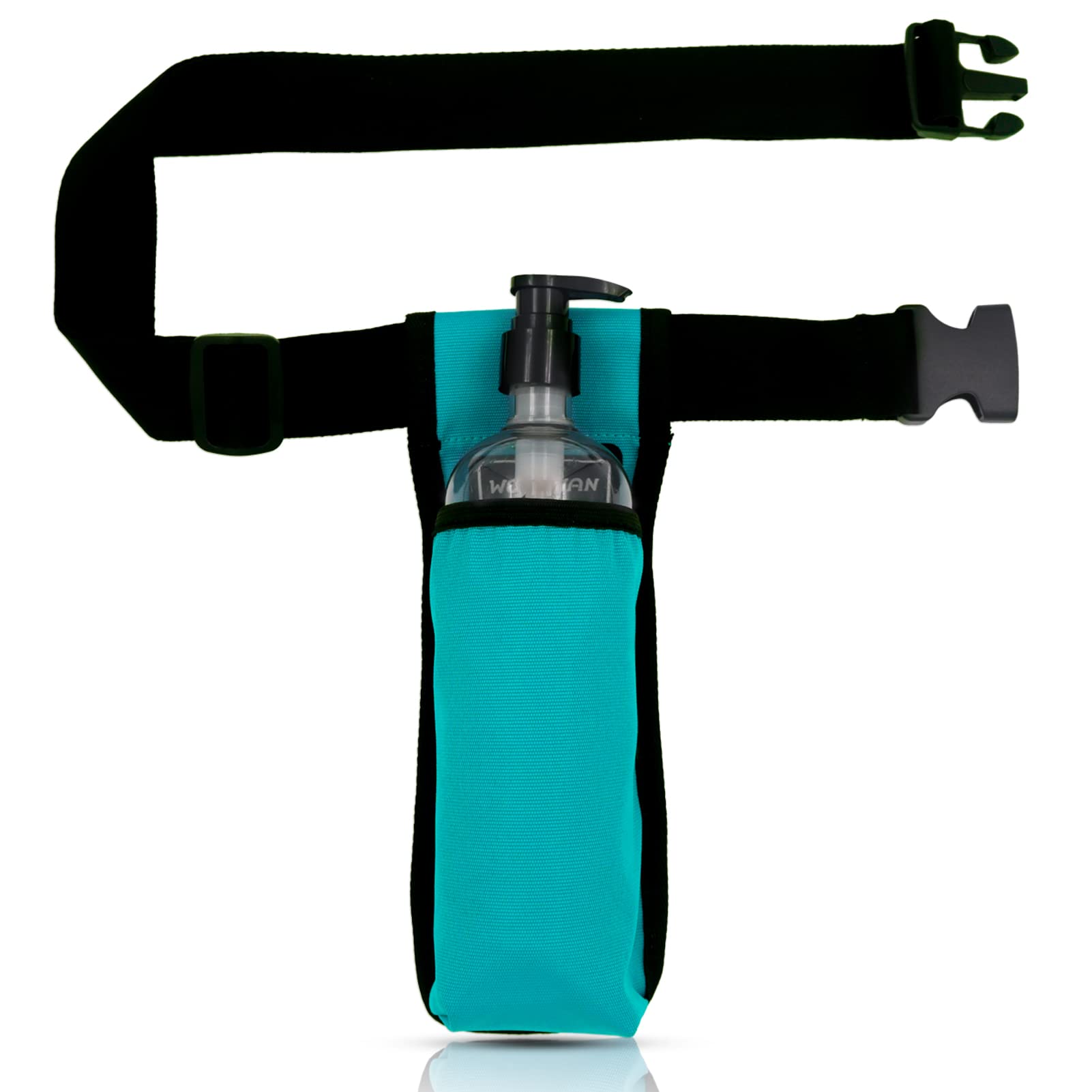 WEARWAN Massage Oil Holster, Adjustable and Durable Massage Holster, Bag only, Bottle not Included (1B-Cyan)