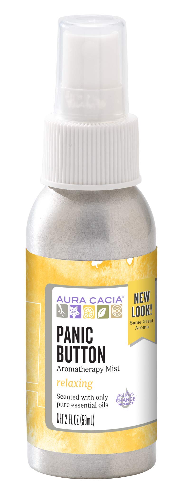 Aura Cacia Essential Solutions Mist, Panic Button, 2 Fluid Ounce