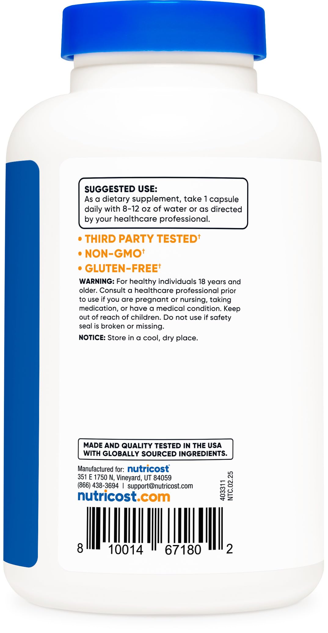 Nutricost Uva Ursi 4500mg, 240 Capsules - Vegetarian Capsules, Gluten Free, Non-GMO