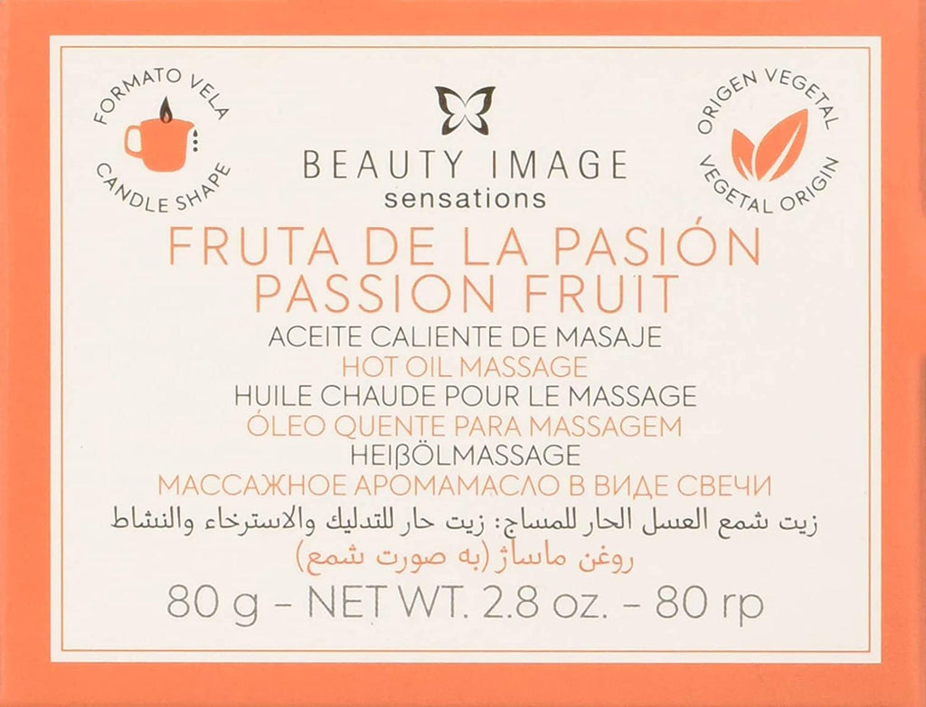 Beauty Image Passion Fruit Hot Oil Body Massage Candle