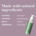 Balmonds Body, Hand & Hair Wash - 100% Natural Shampoo & Body Wash For Dry & Sensitive Skin, Soap Free, Vegan & Cruetly Free (7.