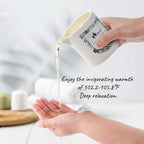 MELONY Massage Oil Candle, Moisturizing, Body Oil Candle, Natural Soybeans, 8.1 oz, Amber Vanilla