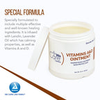 Dynarex Vitamins A & D Ointment, Ointment with Vitamin A and Vitamin D Skin Protectant, for Diaper Rash and Discomfort, White, 1