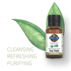 Garden of Life Essential Oils Starter Pack Lavender, Peppermint, Lemon, Tea Tree, 100% USDA Organic & Pure, Non-GMO, for Diffuse