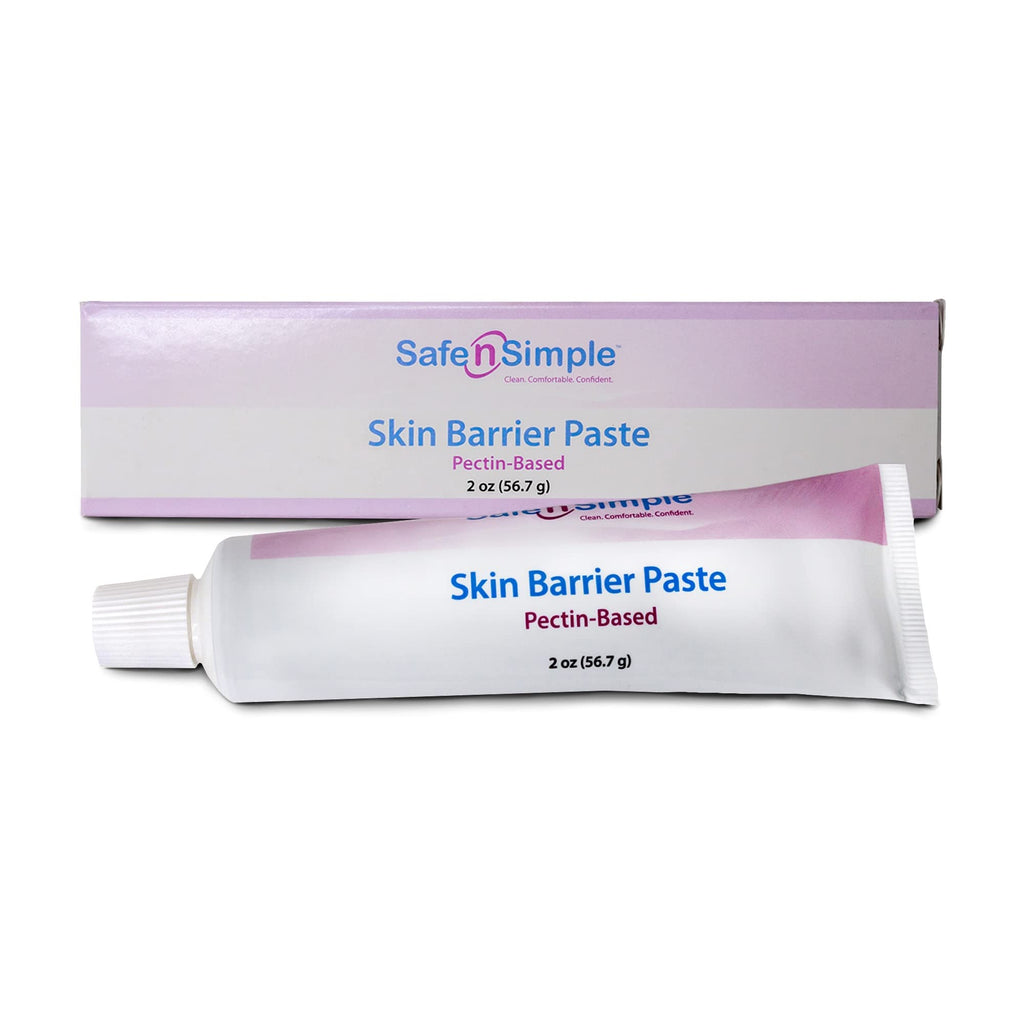 Safe n Simple Stoma Skin Barrier Paste - 2 oz - Protective Ostomy Supplies - Stoma Adhesive Skin Protectant Paste - Ostomy Skin