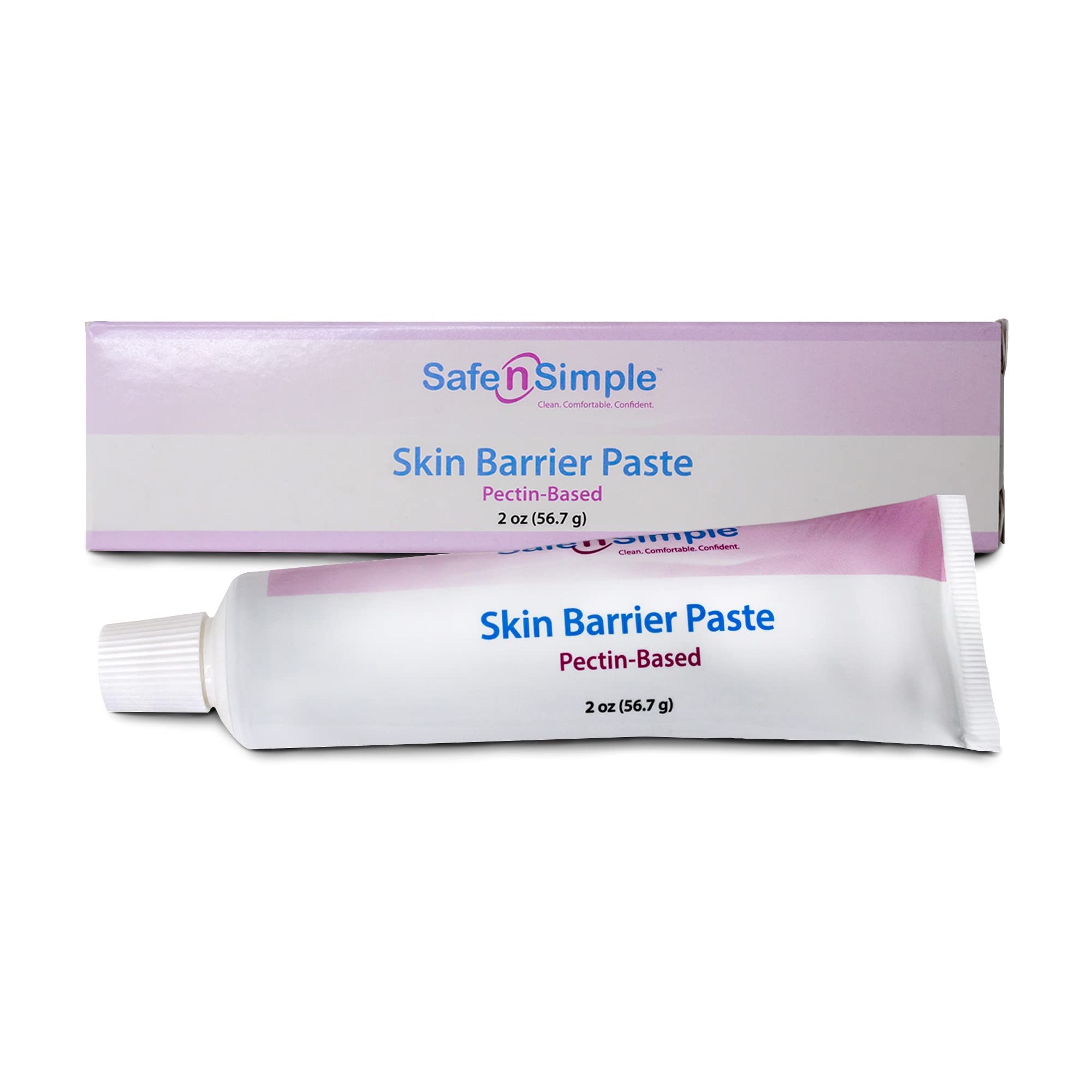 Safe n Simple Stoma Skin Barrier Paste - 2 oz - Protective Ostomy Supplies - Stoma Adhesive Skin Protectant Paste - Ostomy Skin