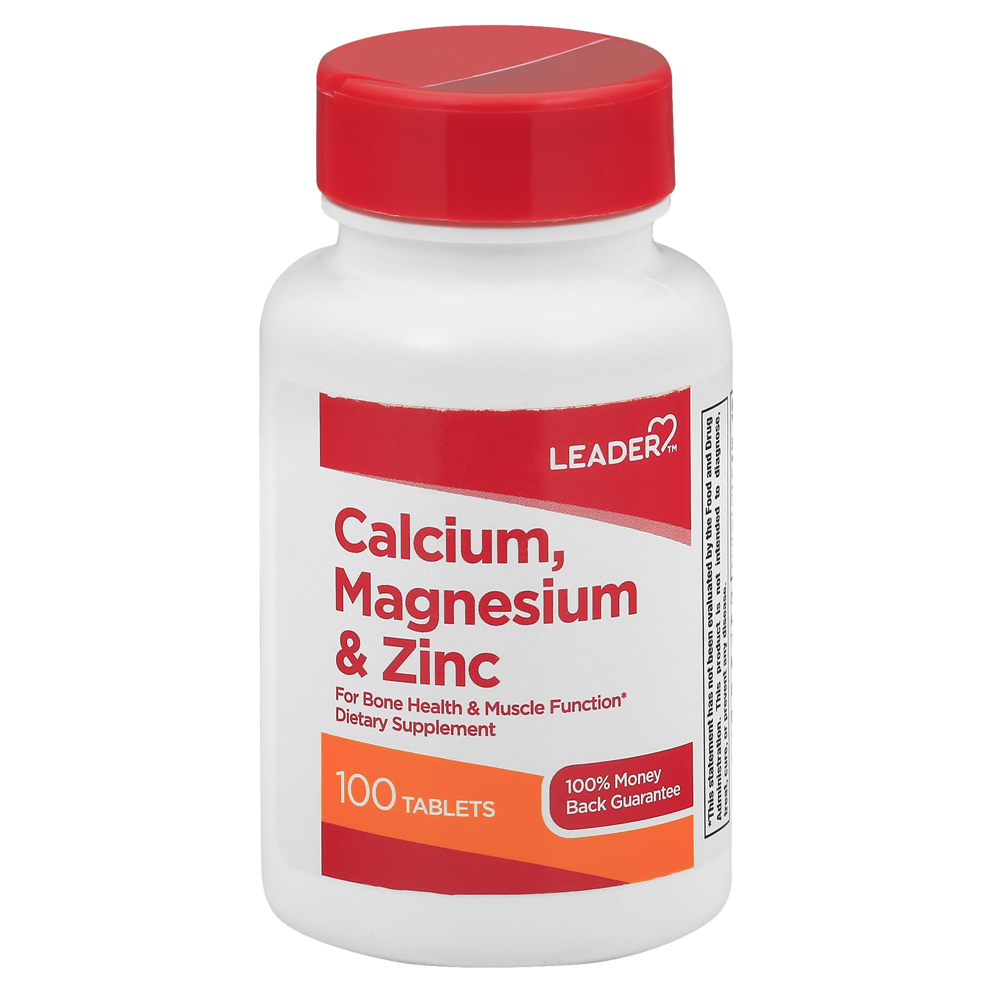 LEADER Calcium, Magnesium, ZINC. 100CT Pack of 1