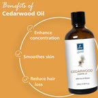 GM Gumili Cedarwood Essential Oil for Diffuser Skin Hair Holiday Home Care