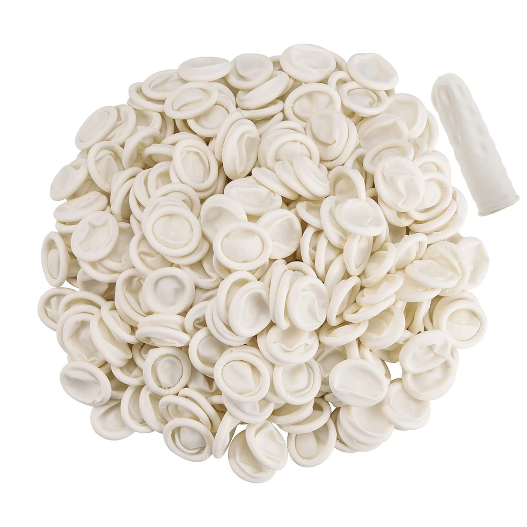 BTYMS 400 Count Latex Finger Cots Medium Fingertip Gloves Disposable F ...